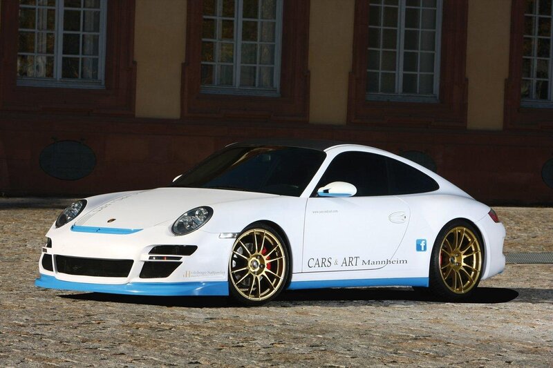 White Sports Car — Dramatic, Afternoon, Photograph, Building, Gold Wheels