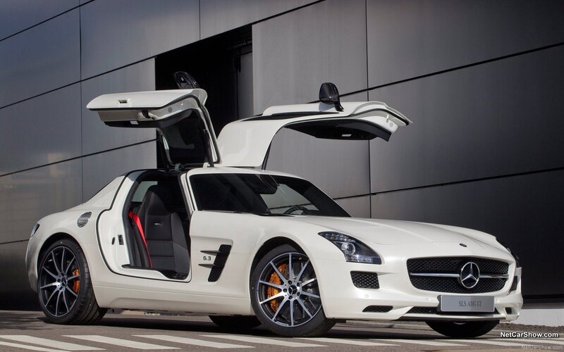 White Sports Car — Dramatic, Afternoon, Photograph, Car Door, Building