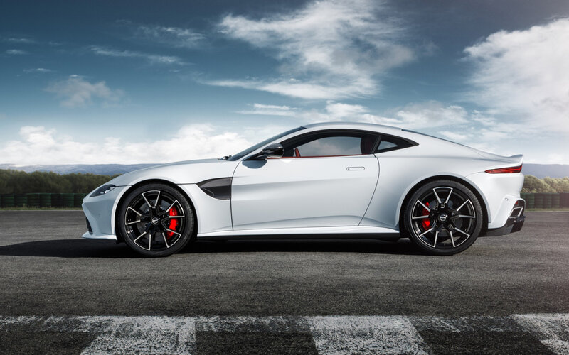 White Sports Car — Dramatic, Afternoon, Photograph, Race Track, Clouds