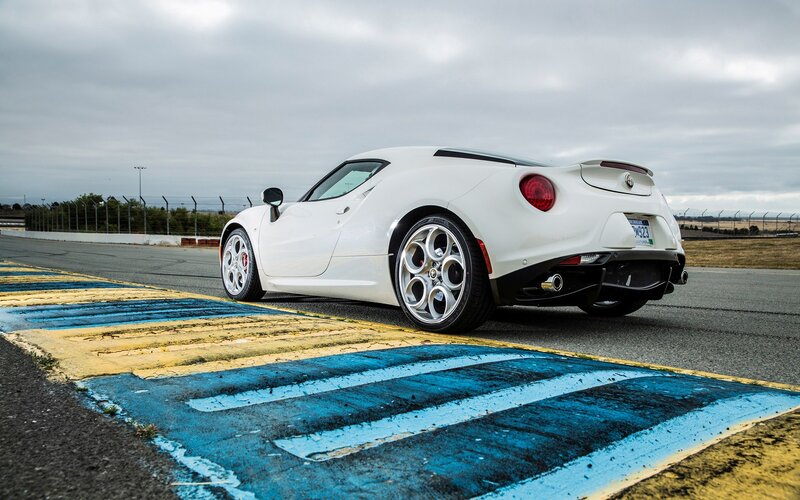 White Sports Car — Dramatic, Afternoon, Photograph, Race Track