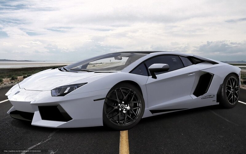White Sports Car — Dramatic, Afternoon, Photograph, Road, Sky