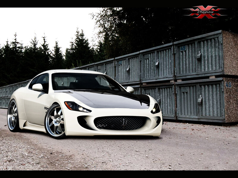 White Sports Car — Dramatic, Afternoon