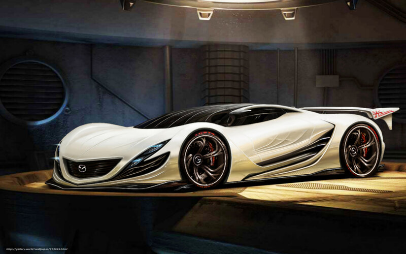 White Sports Car — Dramatic, Digital Art, Showroom