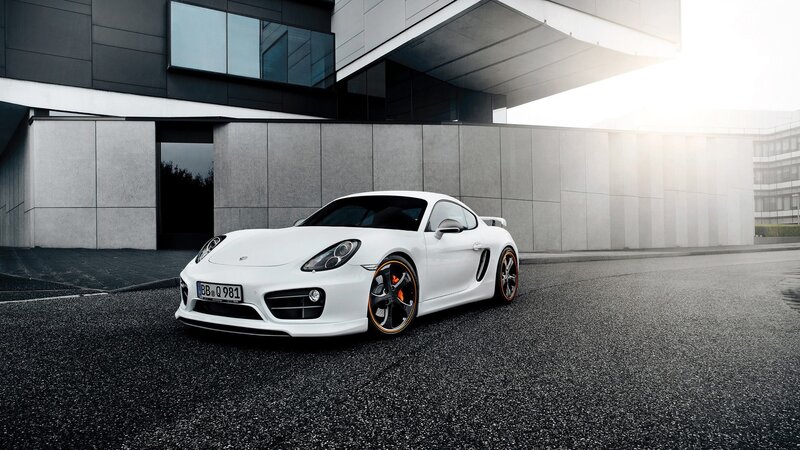 White Sports Car — Dramatic, Morning