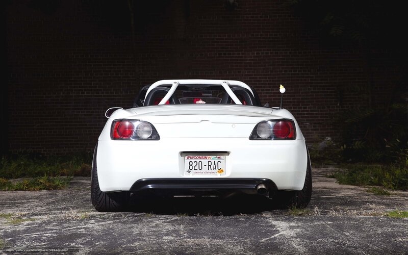 White Sports Car — Dramatic, Night, Photograph, Brick Wall