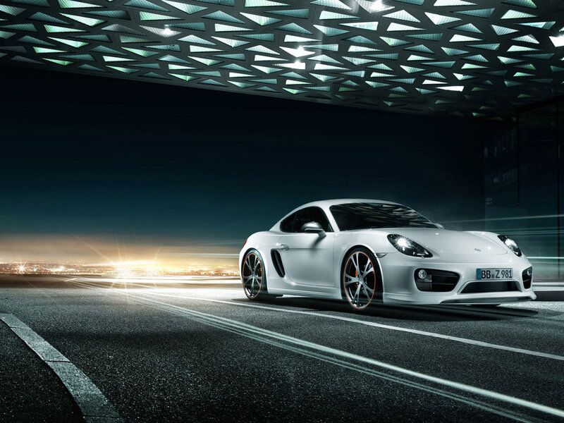 White Sports Car — Dramatic, Night, Photograph, Road