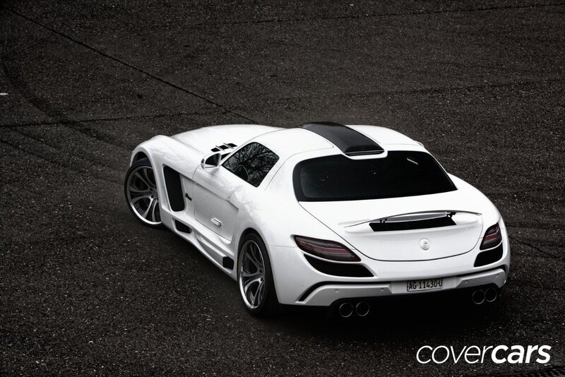 White Sports Car — Dramatic, Photograph, Asphalt, Exhaust Pipes