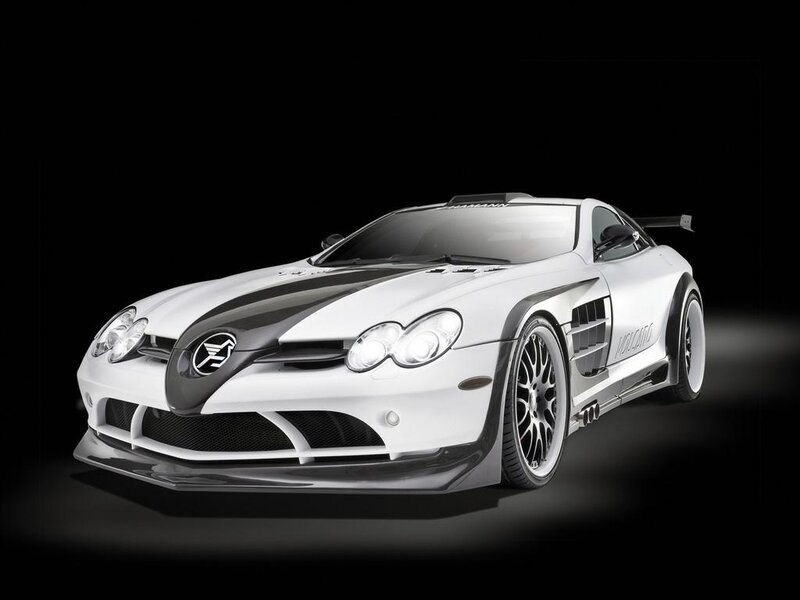 White Sports Car — Dramatic, Photograph, Black Stripes
