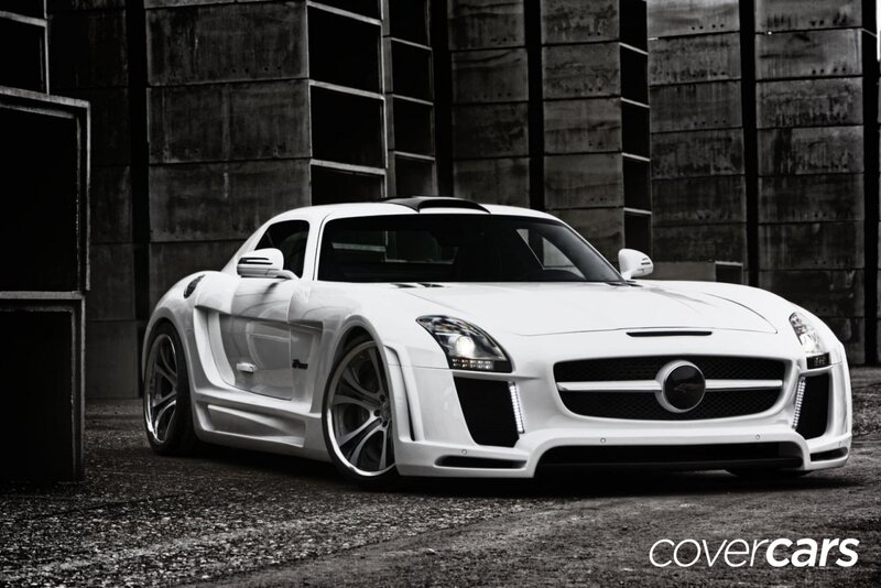 White Sports Car — Dramatic, Photograph, Building