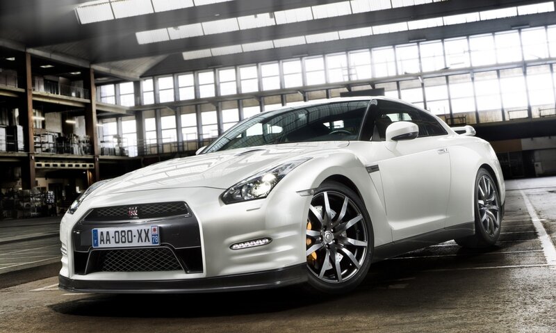 White Sports Car — Dramatic, Photograph, Building, Windows, Black