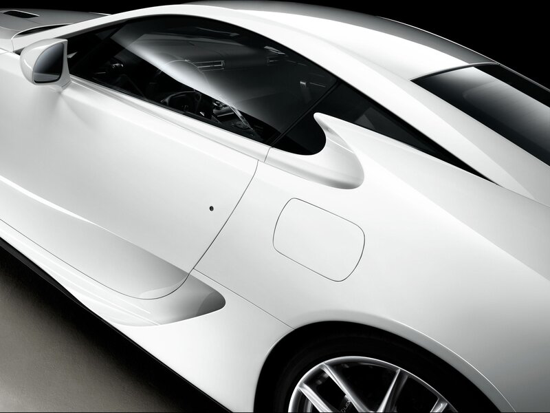 White Sports Car — Dramatic, Photograph, Car Door, Side Mirror, Wheel