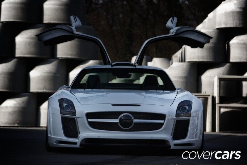 White Sports Car — Dramatic, Photograph, Car Doors, Concrete Structures