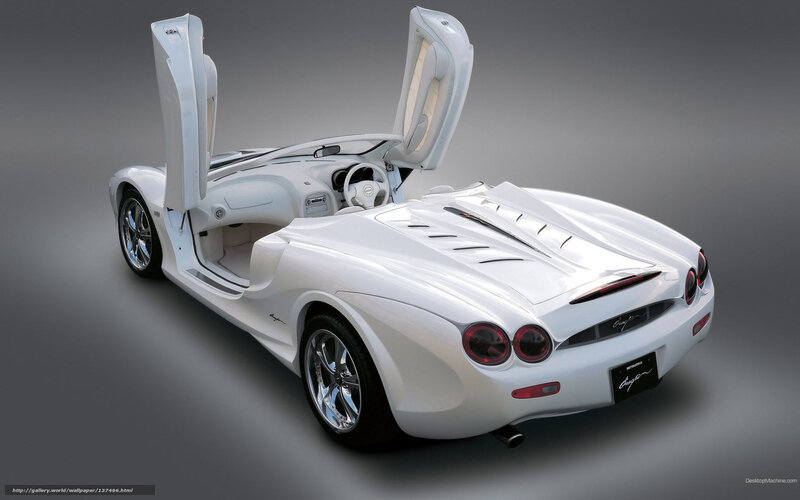 White Sports Car — Dramatic, Photograph, Car Doors, Interior