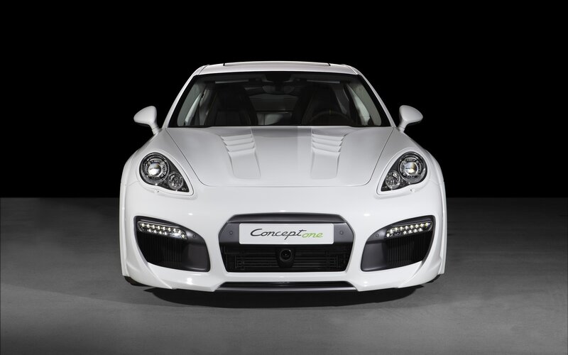 White Sports Car — Dramatic, Photograph, Headlights, Hood Vents