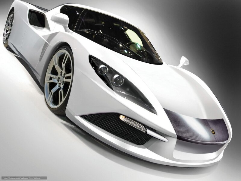 White Sports Car — Dramatic, Photograph, Headlights, Wheels, Grille