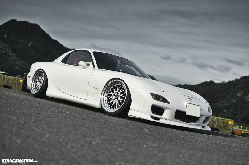 White Sports Car — Dramatic, Photograph, Mountain