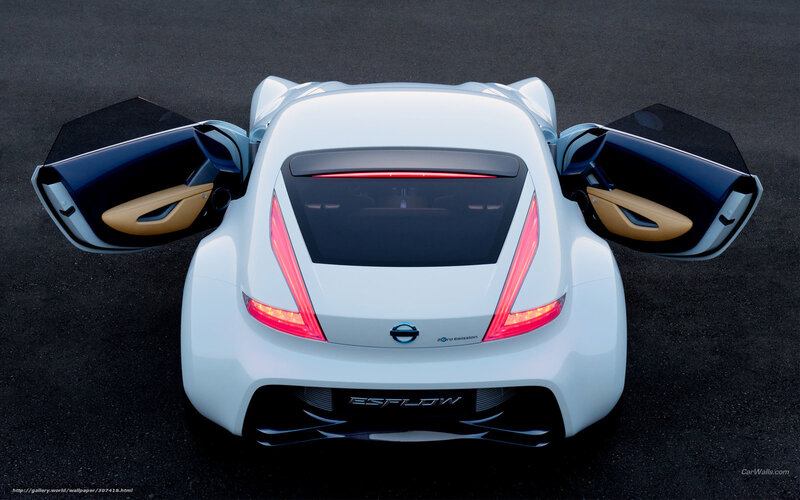 White Sports Car — Dramatic, Photograph, Open Doors