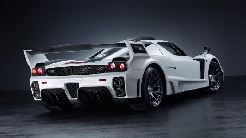 White Sports Car — Dramatic, Photograph, Rear Wing