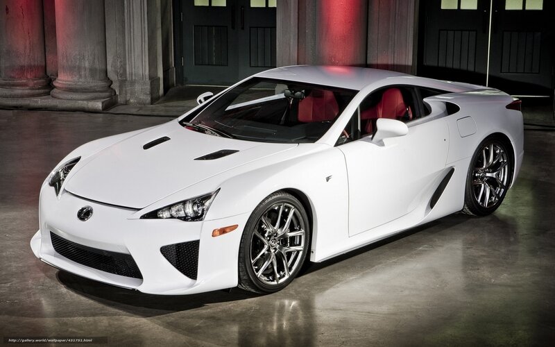 White Sports Car — Dramatic, Photograph, Red Seats, Columns