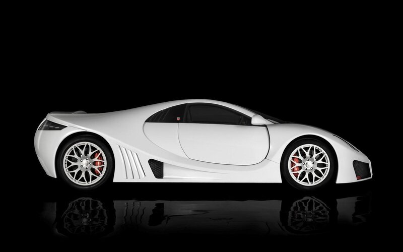 White Sports Car — Dramatic, Photograph, Wheels, Reflection