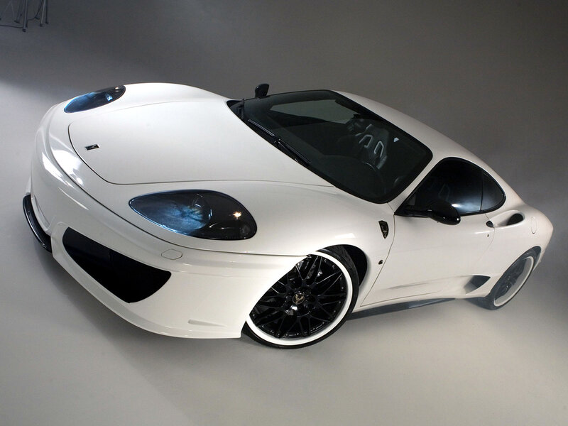 White Sports Car — Dramatic, Photograph, Wheels, Studio