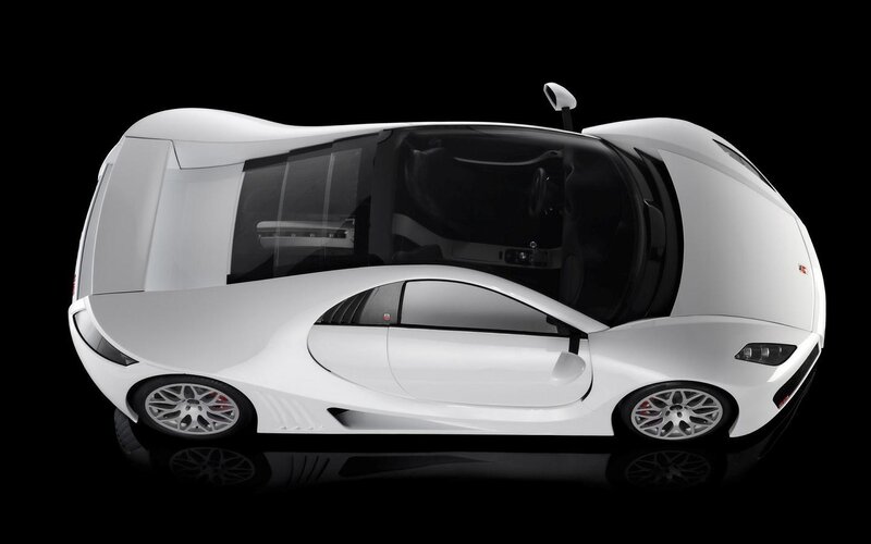 White Sports Car — Dramatic, Photograph, Windows, Wheels