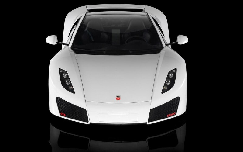 White Sports Car — Dramatic, Photograph, Windshield, Headlights