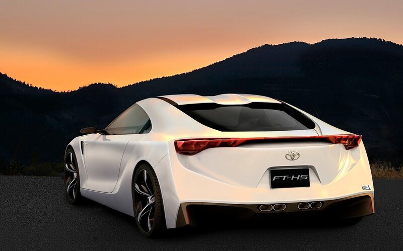 White Sports Car — Dramatic, Sunset, Digital Art