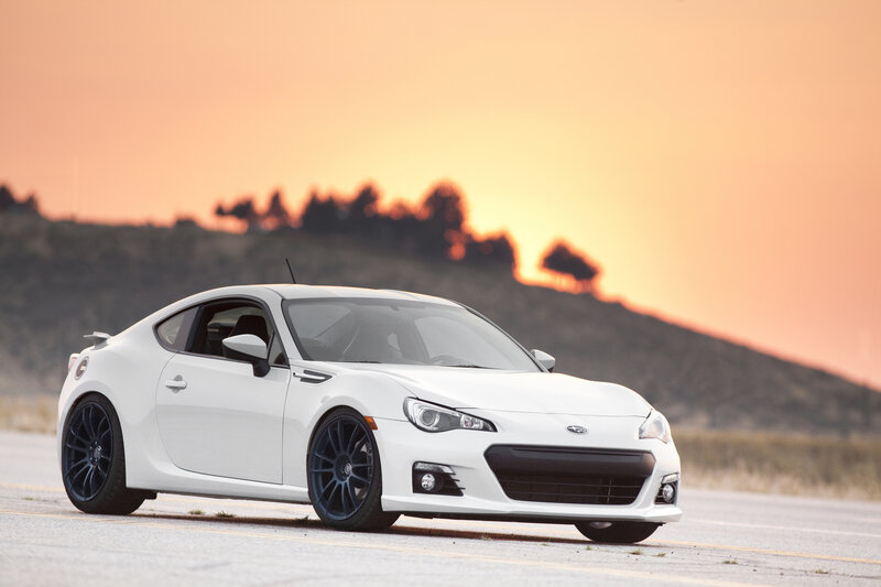 White Sports Car — Dramatic, Sunset, Photograph, Road, Mountain