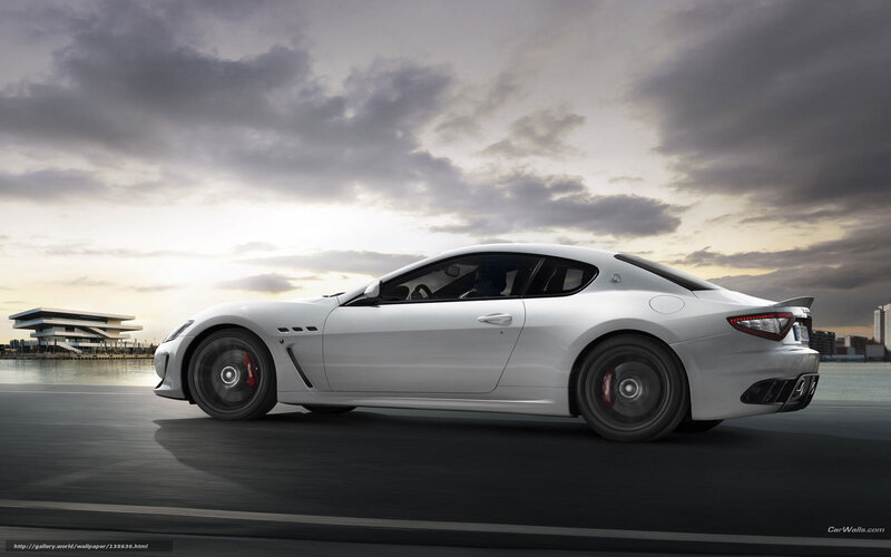White Sports Car — Dramatic, Sunset, Photograph, Road
