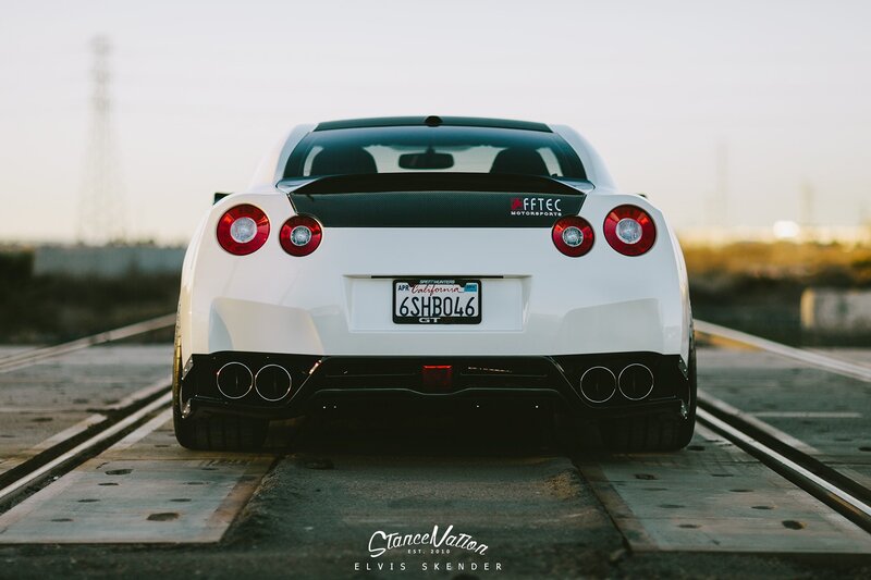 White Sports Car — Dramatic, Sunset, Photograph, Train Tracks