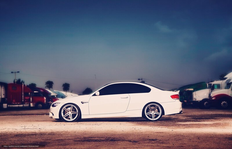 White Sports Car — Dramatic, Sunset, Photograph, Trucks