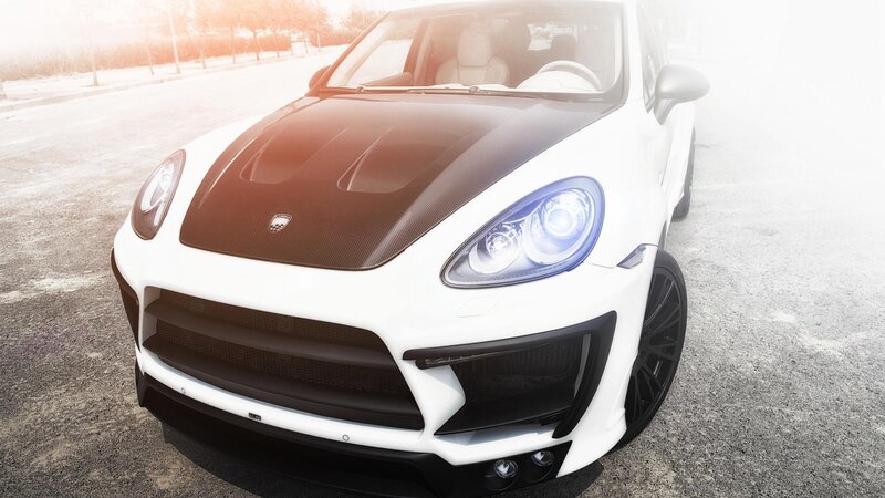 White Sports Car — Dramatic, Winter, Photograph, Road