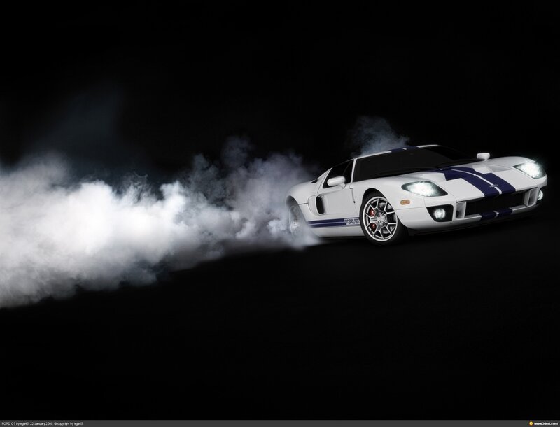 white sports car drifting