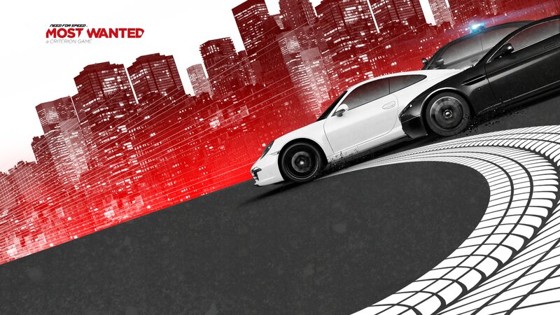 White Sports Car Drifting — Red