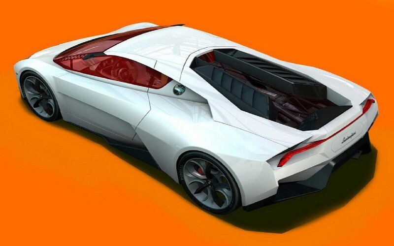 White Sports Car — Dynamic, 3d Render, Red Windows