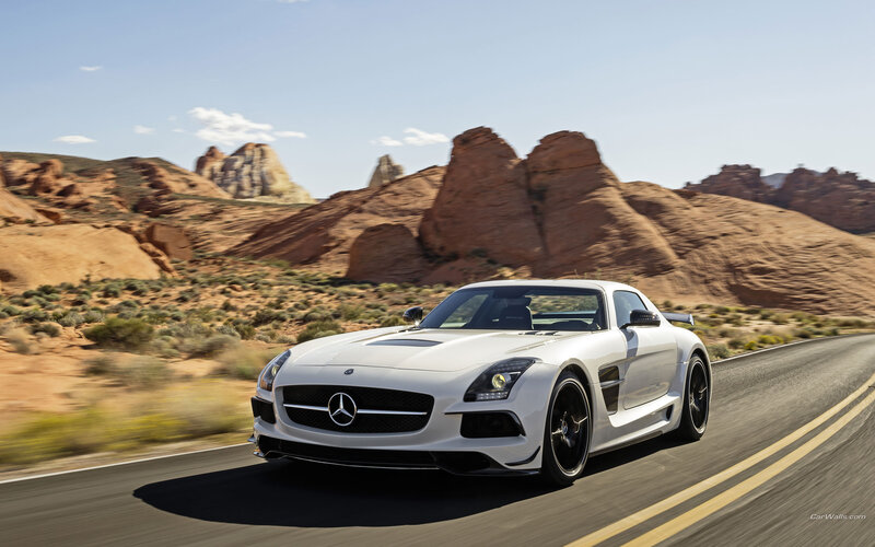White Sports Car — Dynamic, Afternoon, Photograph, Desert, Road