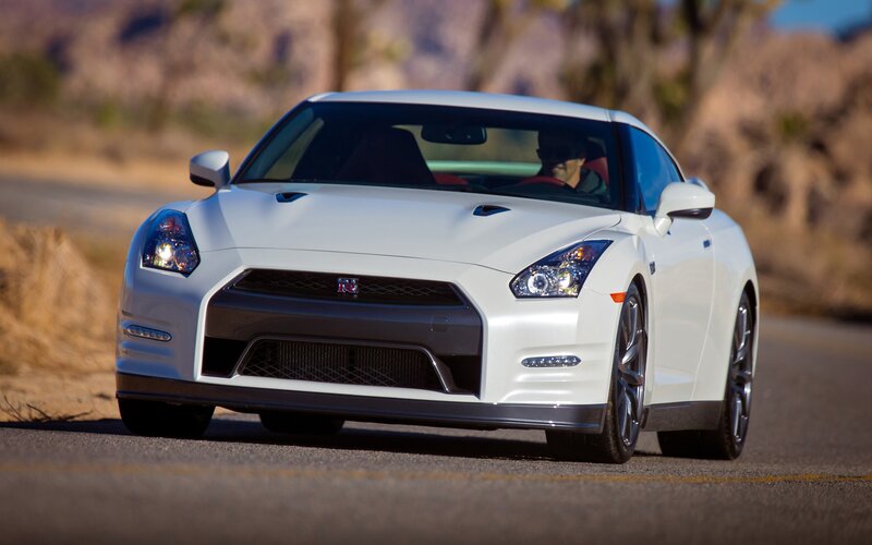 White Sports Car — Dynamic, Afternoon, Photograph, Driver, Road, Mountains, Black