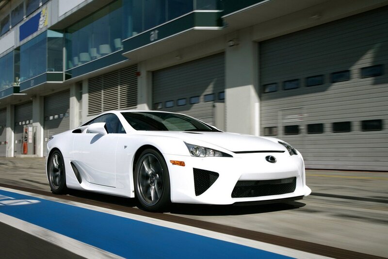 White Sports Car — Dynamic, Afternoon, Photograph, Race Track