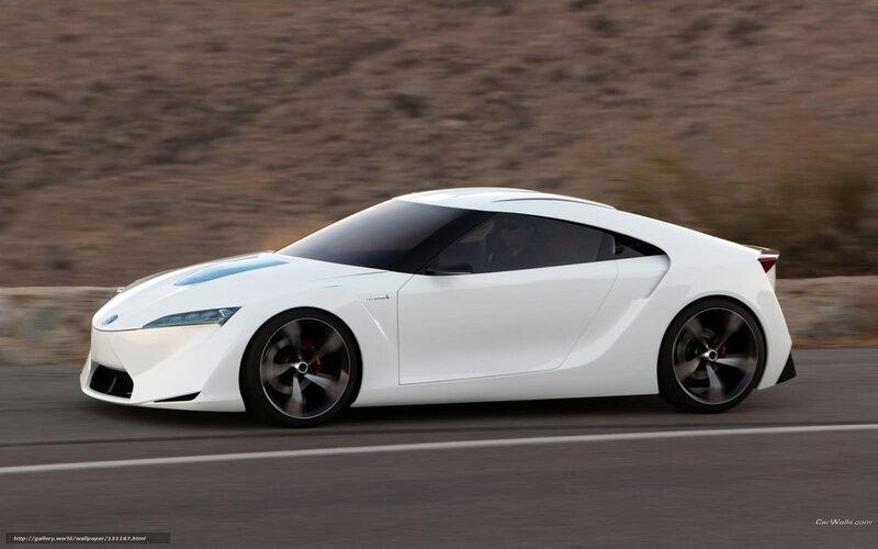 White Sports Car — Dynamic, Afternoon, Photograph, Road, Desert