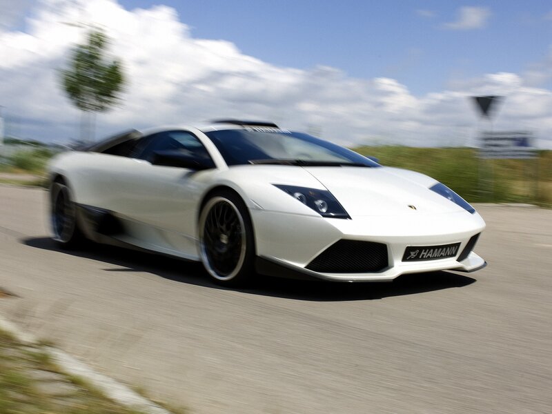 White Sports Car — Dynamic, Afternoon, Photograph, Road, Sky