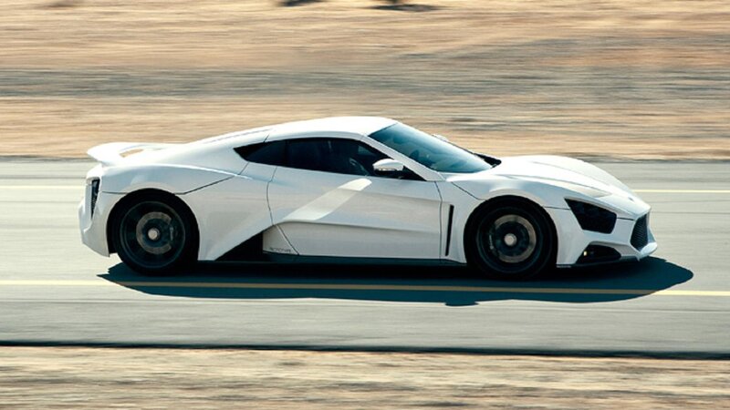 White Sports Car — Dynamic, Afternoon, Photograph, Road, Tire