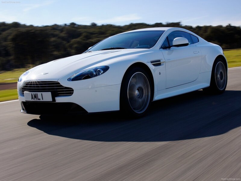 White Sports Car — Dynamic, Afternoon, Photograph, Road, Trees, Sky, Black
