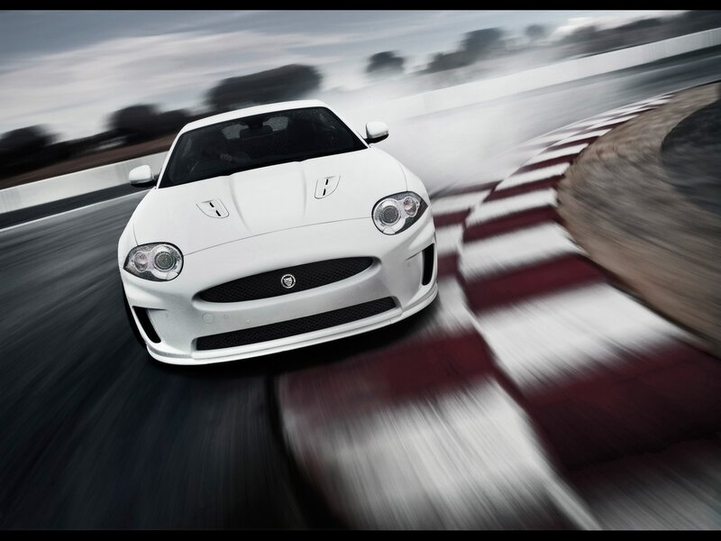White Sports Car — Dynamic, Photograph, Race Track, Motion Blur