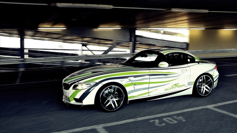 White Sports Car — Dynamic, Photograph, Tunnel, Parking Lot