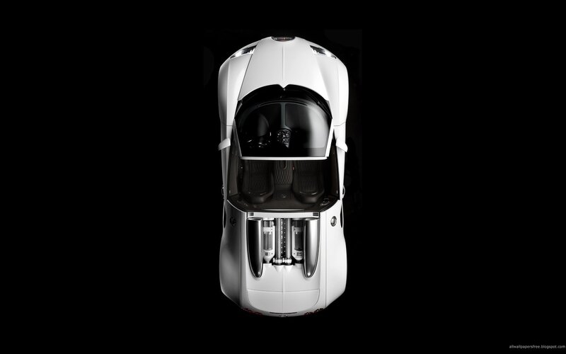 white sports car from above