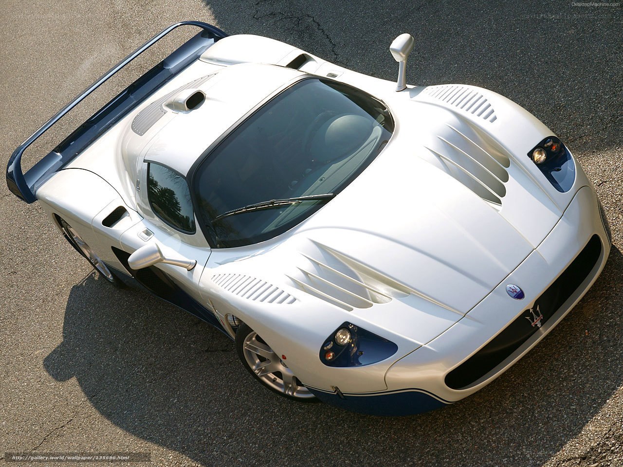 white sports car from above