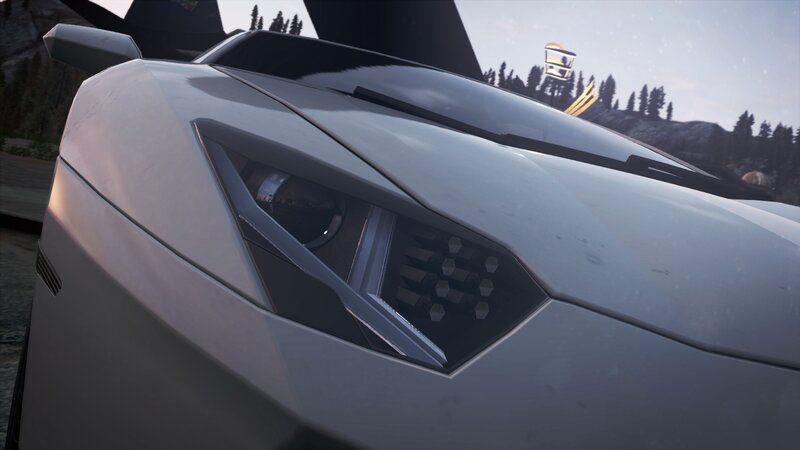 White Sports Car Front — Gray