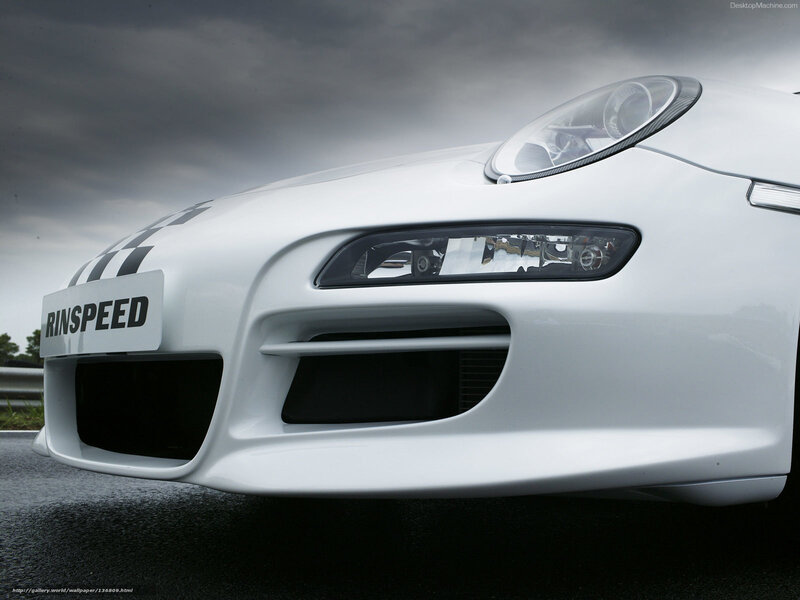 White Sports Car Front