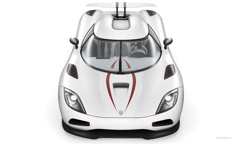 white sports car front view